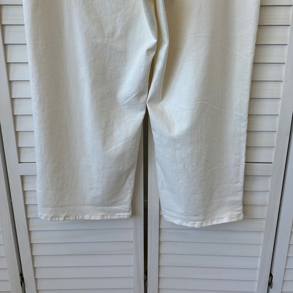 New Madewell The Perfect Vintage Wide Leg Crop Jeans Cream Pant‎ Plus Size 20W - Picture 6 of 11
